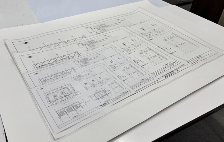 図面のラミネート加工